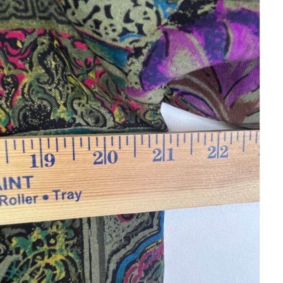 Geiger Collections Womens 38 (US 8) Green Long Sleeve 100% Virgin Wool Blouse - Picture 3 of 6